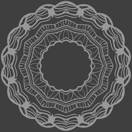 Pattern Of rosette. Vector Illustration. Modern Decorative Floral Color Mandala.のイラスト素材