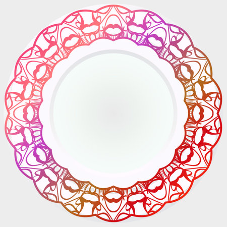 Anti-Stress Therapy rosette. Mandala. For Design Backgrounds. Vector Illustration.のイラスト素材