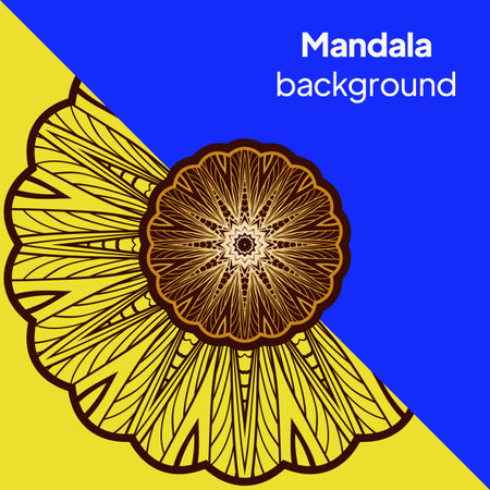 Decorative mandala ornament. Vector illustrationのイラスト素材