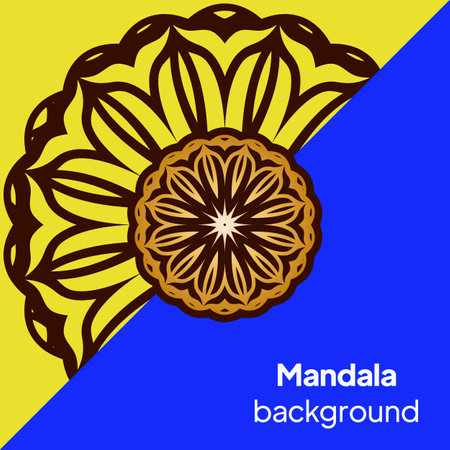 Vector Card with Round Abstract Mandala Style Decorative Element. Hand-Drawn Vector Illustration. Can Be Used For Textile, Greeting Card, Coloring Book, Phone Case Print. Luxury black gold color.のイラスト素材