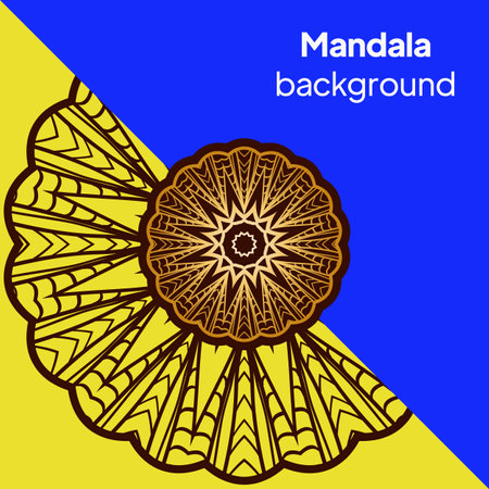 Decorative Mandala. Vector Illustration. Tribal Ethnic Ornament With Mandala. Anti-Stress Therapy Pattern. Indian, Moroccan, Mystic, Ottoman Motifs.のイラスト素材
