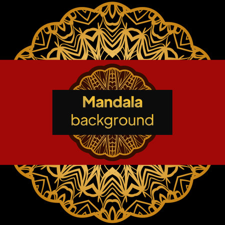 Ethnic Ornamental Mandala. Decorative Design Element. Illustration.のイラスト素材