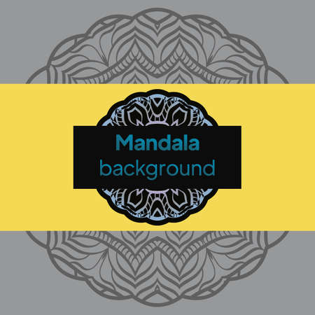 Luxury mandala background with arabesque pattern arabic east style for Wedding card, book cover. Vector illustrationのイラスト素材