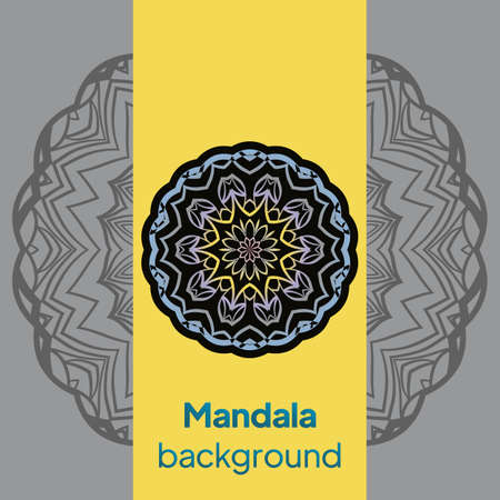 Business card. Vintage decorative elements. For yoga, relax. Vector illustrationのイラスト素材