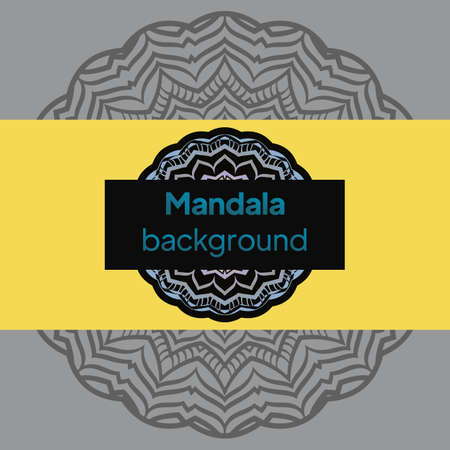 Elegant vintage vector ornament in mandala style.のイラスト素材