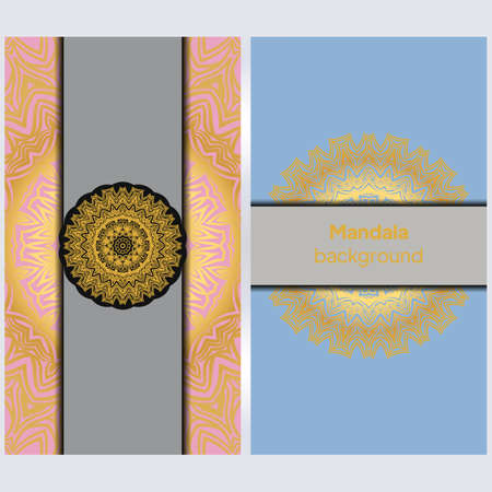 Banners with ethnic design. Vector illustrationのイラスト素材