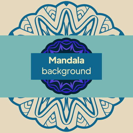 Luxury mandala background with arabesque pattern a for Wedding card, book cover. Vector illustrationのイラスト素材