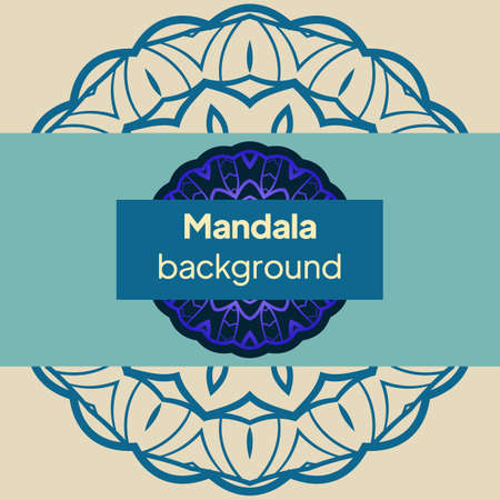 Flower Round Mandala. Vintage decorative elements. Oriental pattern, Vector illustration.のイラスト素材