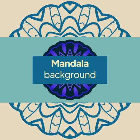 Oriental pattern, vector illustration. Business card or invitation. Vintage decorative elements.のイラスト素材