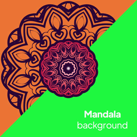 Mandala. Vintage decorative elements. Vector illustrationのイラスト素材