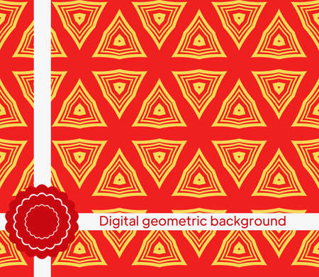 Seamless Pattern With Abstract Geometric Style. Repeating Sample Figure And Line. Vector illustration.のイラスト素材