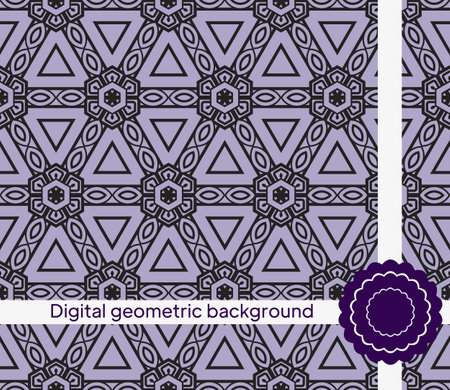 Vector seamless pattern with abstract geometric style. For Interior Design, Printing, Web And Textile Design.のイラスト素材