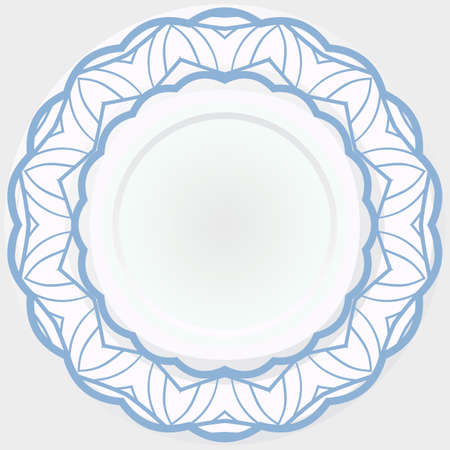 Abstract decorative floral ethnic round ornamental. Vector illustration.のイラスト素材