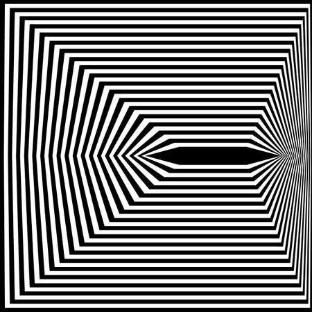 Design monochrome illusion background. Vector illustrationのイラスト素材