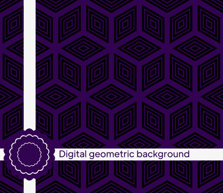 Geometric Background for printing on paper, wallpaper, covers, textiles, fabrics, for decoration, decoupage, scrapbooking. Vector illustrationのイラスト素材