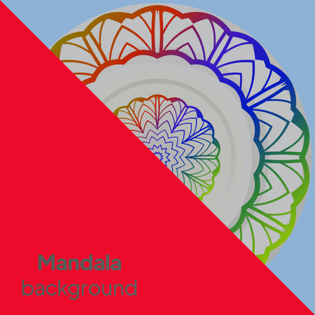 Luxury mandala background with arabesque pattern a for Wedding card, book cover. Vector illustrationのイラスト素材