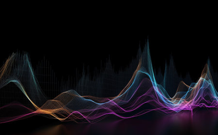 Digital abstract background. Colorful backgroundsの素材