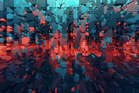 Digital abstract background. Colorful backgroundsの素材