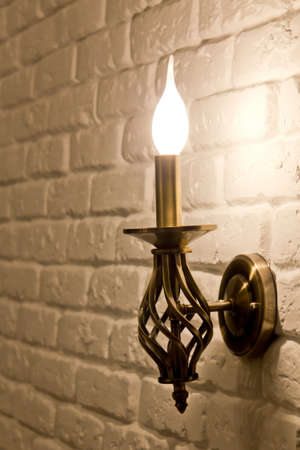 Wall candle-style lamp bracketの写真素材