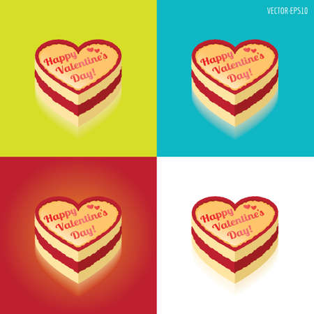 Valentines Day cakeのイラスト素材