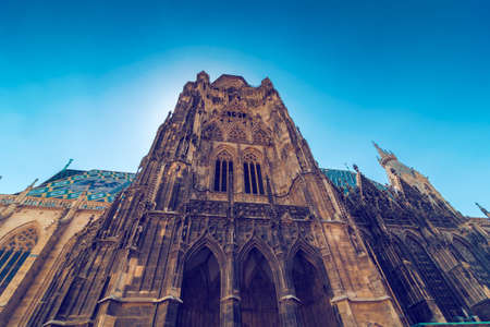 St. Stephen's Basilica roman catholic church building of Vienna in Austria, gothic style...