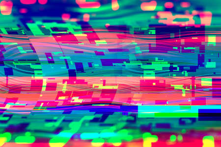Crazy trendy style noisy glitch background textureの写真素材