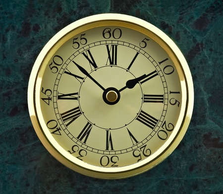 Classic clock on marble backgroundの写真素材