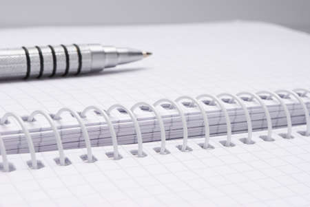 Pen on notebookの写真素材