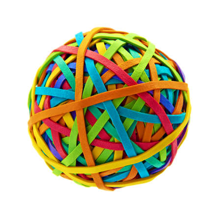 Rubber band ballの写真素材