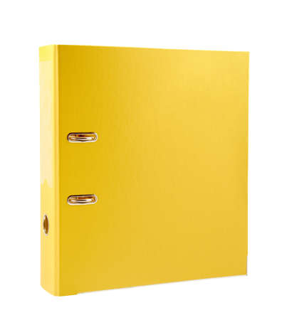 Office yellow folderの写真素材