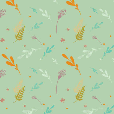 Seamless floral pattern in pastel colors.