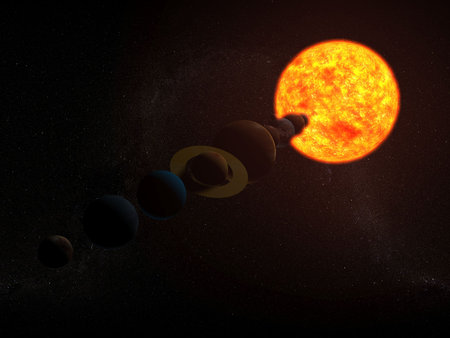 solar systemの写真素材