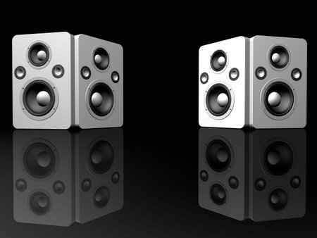 3d speakerの写真素材