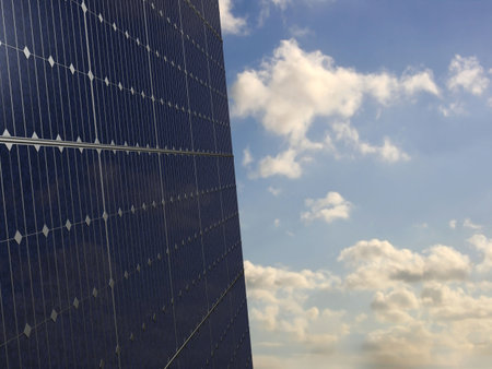 solar panels under the sky
