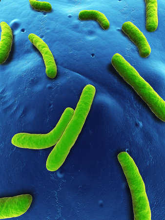 close up of some isolated aeromonas bacteria