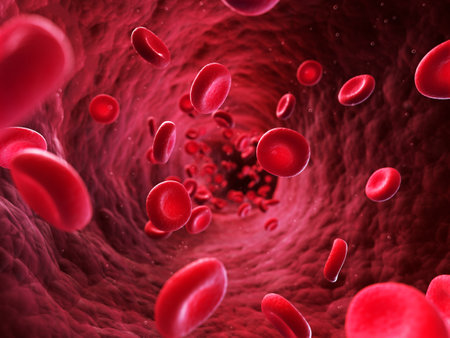 3d rendered illustration - blood cellsの写真素材