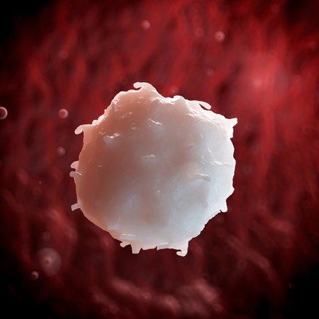 3d rendered illustration of a white blood cellの写真素材