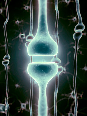 3d rendered illustration of a nerve receptor
