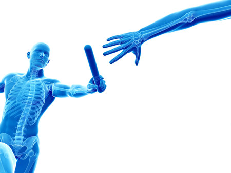 relay - visible skeletonの写真素材