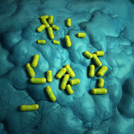 medical bacteria illustration of the lactobacillusの写真素材