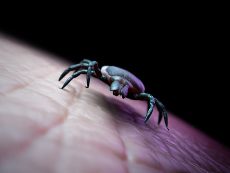 medically accurate 3d rendering of a tickの写真素材