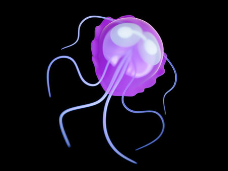 medically accurate 3d rendering of a giardia parasiteの写真素材