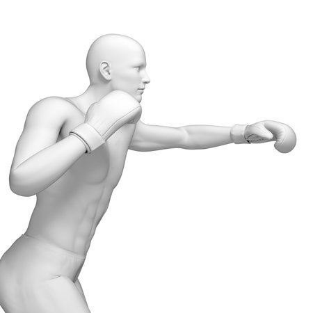 3d rendered medically accurate illustration of boxerの写真素材