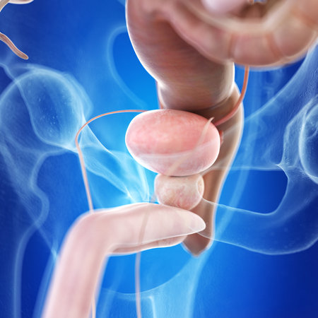 medically accurate illustration of the healthy bladderの写真素材