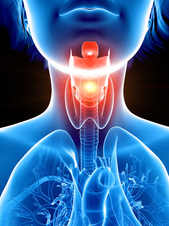 3d rendered medically accurate illustration of a womens painful