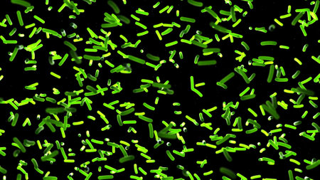 3d rendered medically accurate illustration of a lot of bacteria