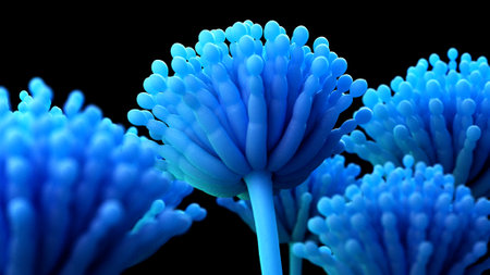 3d rendered medically accurate illustration of aspergillus mold