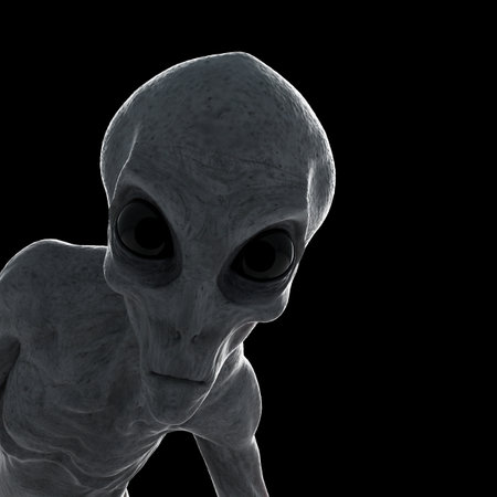 3d rendered illustration of a humanoid alien