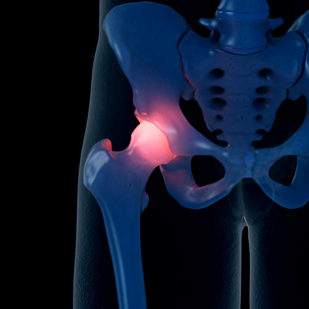 3d rendered medically accurate illustration of a painful hip joint