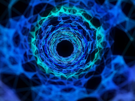 3d rendered illustration of a plexus tunnelの写真素材